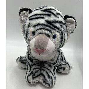 Fiesta White Tiger Blue Eyes Plush Stuffed Toy EUC 19" Large